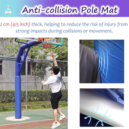 Square Pole Foam Padding - Adjustable Safety Pads for 3x3 to 10x10 Posts