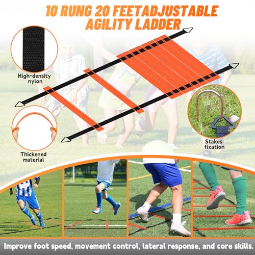 Kids Soccer Goals Set of 2 - 4x3ft Portable Net - Black