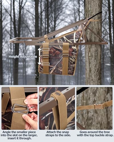 Tree Stand Surround Seat Replacement with Thick Padding – Camouflage