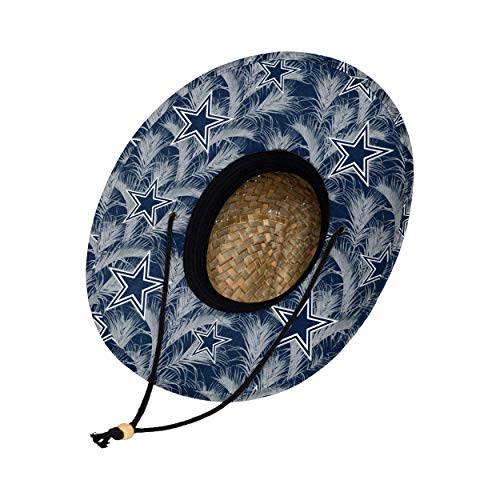 NFL Team Logo Floral Sun Straw Hat - One Size