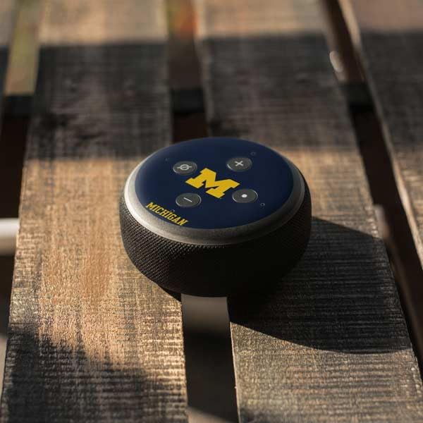 University of Michigan M Logo Skin for Amazon Echo Dot 3