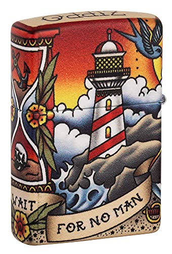 Zippo Nautical Lighters Blue – Windproof, Refillable American Made