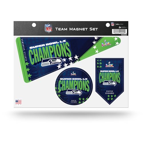 Seattle Seahawks 2026 Super Bowl LX Champions Magnet Set - 8.5" x 11"