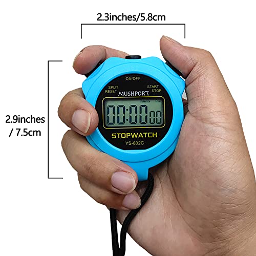 Digital Stopwatch Timer for Sports - Silent Operation & Large Display