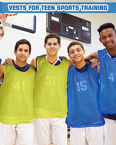 36 Pcs Adult & Youth Pinnies Scrimmage Vests for Soccer & Basketball