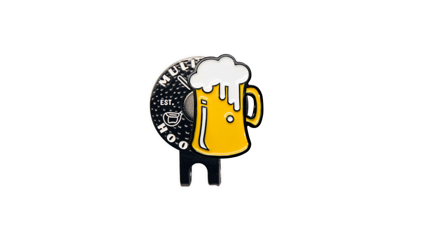 Mulligan Hooligan Beer Mug Ball Marker + Magnetic Hat Clip, Unique Golf Gift, Premium Quality, The Perfect for Your Favorite Golfer, Golf Accessories for Any Occasions