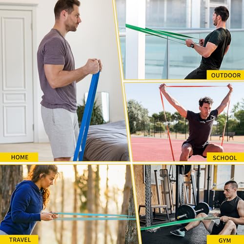 Pull Up Resistance Band - Blue, Natural Latex Exercise Bands