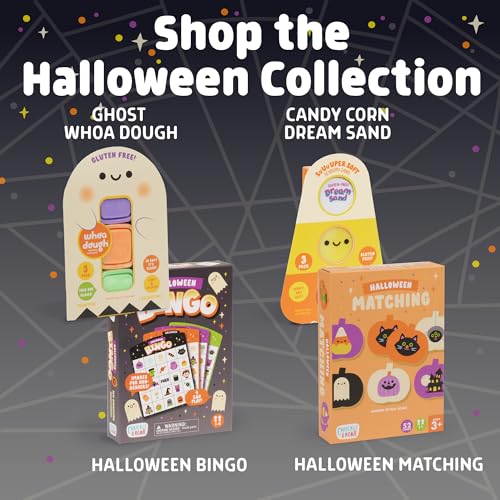 Halloween Bingo Game for Kids & Families - 4 Double-Sided Cards