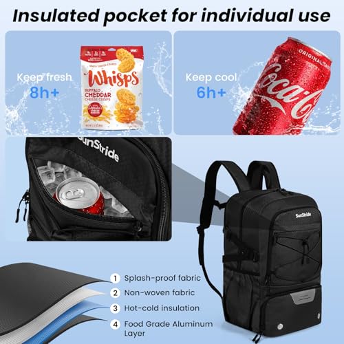Basketball Backpack with Ball & Shoe Compartment - Black