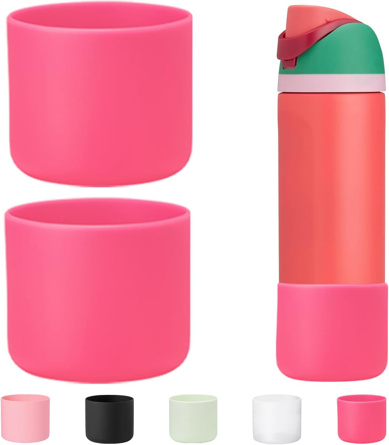 Owala Silicone Boot | 2-Pack Noise Reduction Rubber Bottom Protector for 24 oz Water Bottle