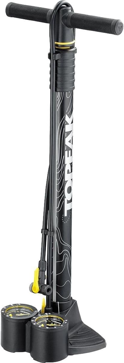 Topeak JoeBlow Dualie - High-Performance Bike Pump for Presta & Schrader Valves | Durable & Efficient