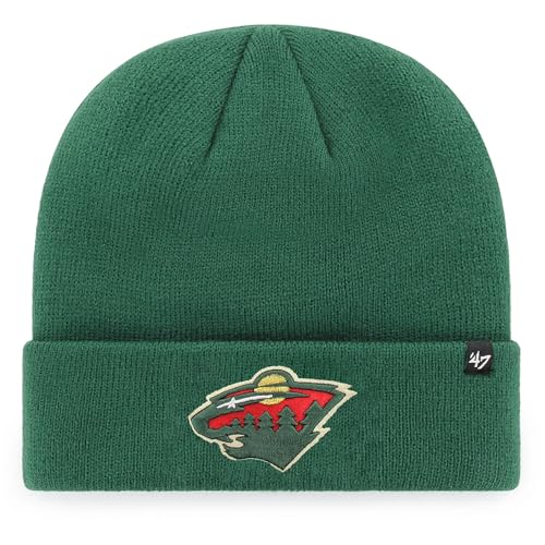 MLB Cuffed Knit Beanie Hat - Minnesota Wild Team Color