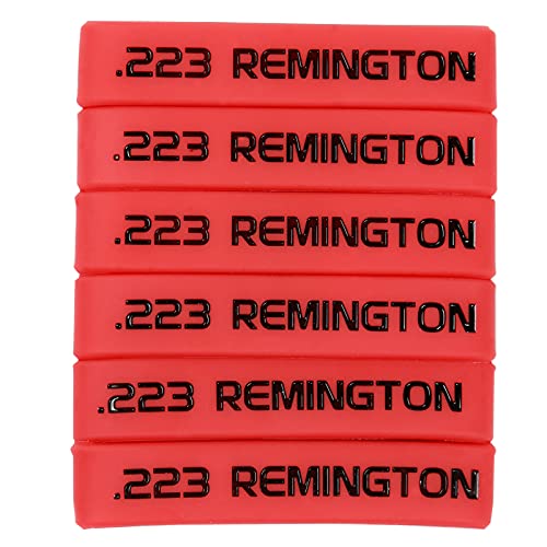 Magazine Marking Bands - 6 Pack Red-Black Silicone