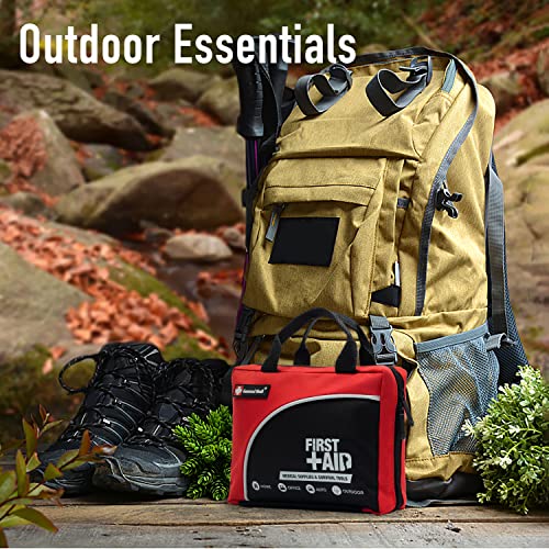 160-Piece First Aid Kit - Compact and Lightweight Emergency Supplies