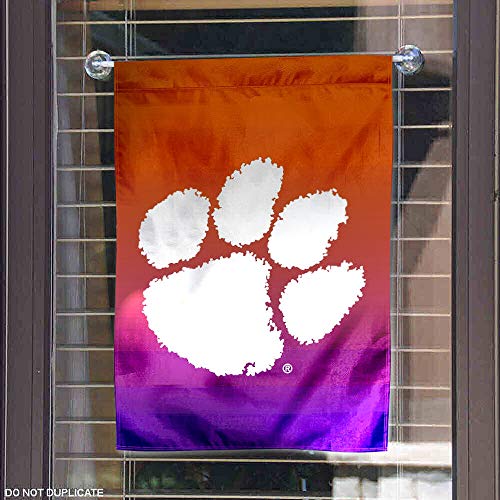 Clemson Tigers Double Sided Garden Flag 13x18 Inch Polyester Banner