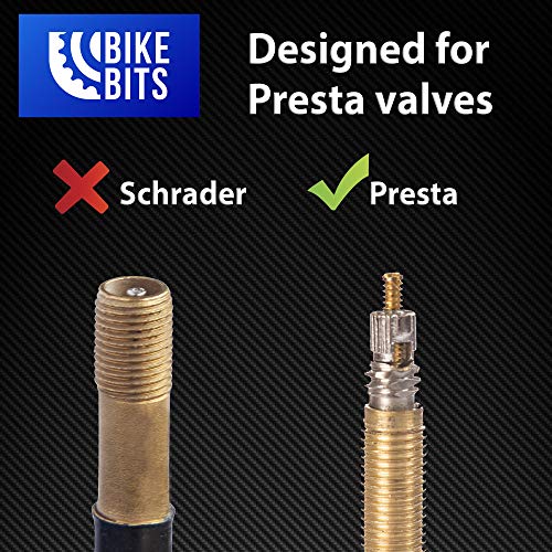 Anodized Aluminum Presta Valve Caps for Bikes - 4 Pack - Rocket Gold