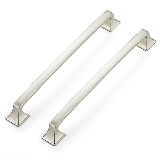 Ravinte 30 Pack Solid 7-1/2" Square Foot Arch Pulls Kitchen Cabinet Handles Brushed Nickel Pulls Silver Dresser Kitchen Cupboard Hardware Handles for Cabinets Cupboard Drawers