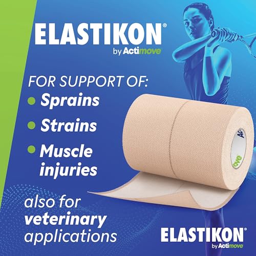 Cotton Elastic Compression Tape, 3 in x 2.5 yd, 4 Rolls for Sprains & Strains