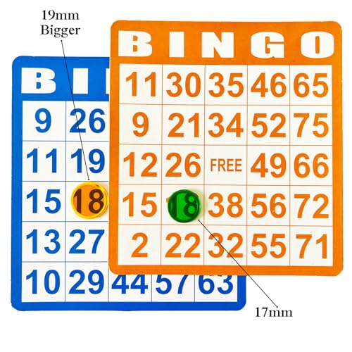 SEETOOOGAMES Magnetic Bingo Chips Counters - 300 Pieces Transparent