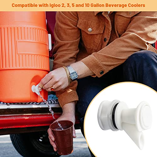 Push-Button Spigot Replacement for Igloo Coolers - 3 Pack