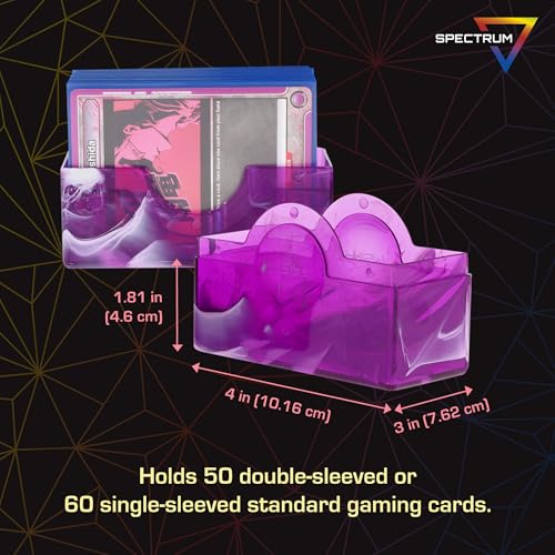 Prism Deck Case - Charoite Purple | Holds 50 Double-Sleeved Cards