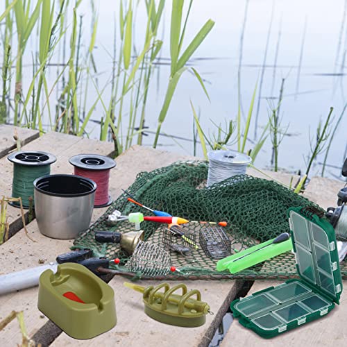 11PCS Carp Fishing Set with Inline Method Feeder and Rubber Mould Accessories