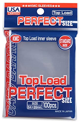KMC Perfect Size Card Sleeves - Pack of 100 (64mm x 89mm)