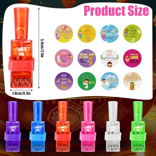 Tuanse Christian Bible Finger Lights 12 Pcs Halloween Party Favors for Kids - Bible Style