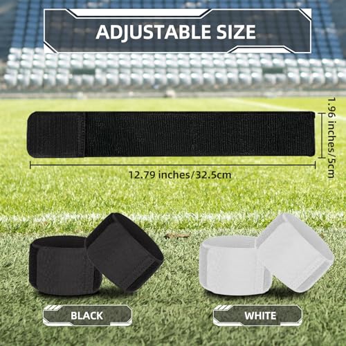 Elastic Soccer Shin Guard Straps - 4 Pack for All Ages