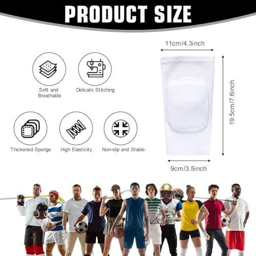 Elbow Pads for Volleyball - White XS Anti-Collision Support