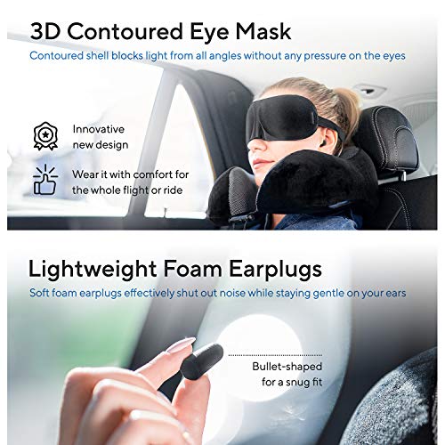 Proglobe Travel Blanket Set with Neck Pillow & Sleep Mask - Variation 1