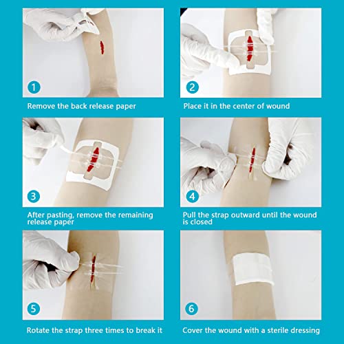Emergency Wound Closure Strips - 2 Pcs Zip Stitch Kit