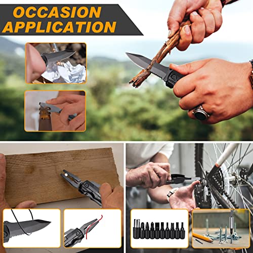 HEIBOSO A-LUXURY Gift Set for Men - 6-in-1 Stainless Steel Tumbler, Multi-Tool Knife, LED Gloves & Pen, Keepsake Box - Last Minute Birthday, Father's Day, Anniversary Gift for Dad & Husband