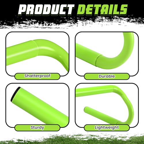 Speed Agility Training Hurdles - 5 Pcs Detachable Green - 6 Inch
