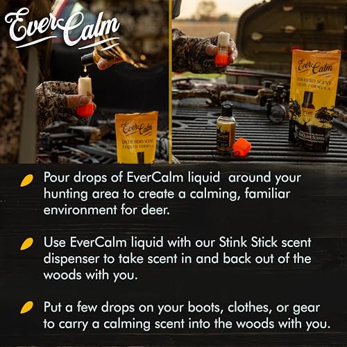 Conquest Scents EverCalm Deer Herd Scent Liquid - Natural Deer Attractant for Hunting
