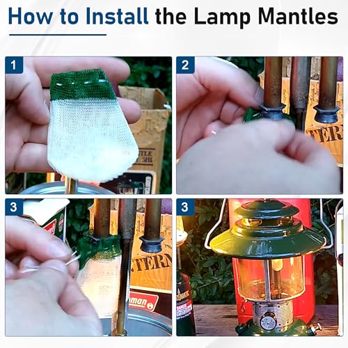 Propane Lantern Mantles & Replacement Glass Globe for Lanterns