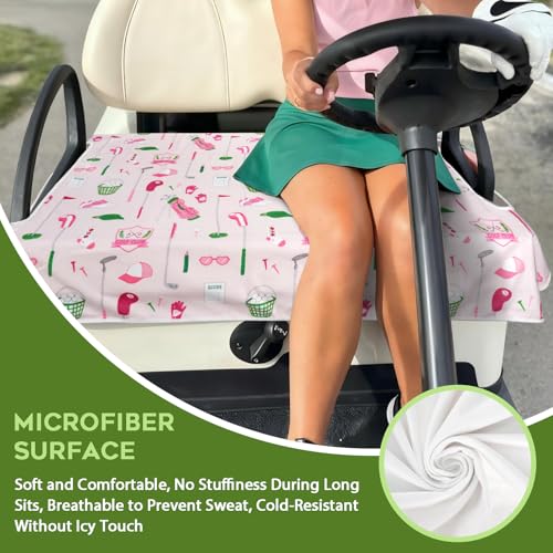 2-Seat Golf Cart Seat Cover - 52" x 32" - Comfortable Polyester & Spandex