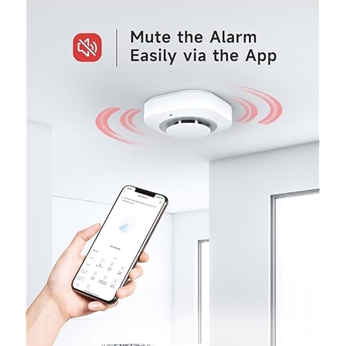 Smart Smoke Detector Fire Alarm, Uingarm, Wi-Fi Smoke Detector with App, Bluetooth Wireless Smoke Alarms with Battery Operated, 3 Pack