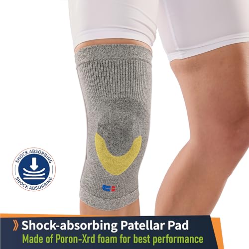 Premium Knee Compression Support with Germanium & Bamboo Charcoal – Large, Patella Pad