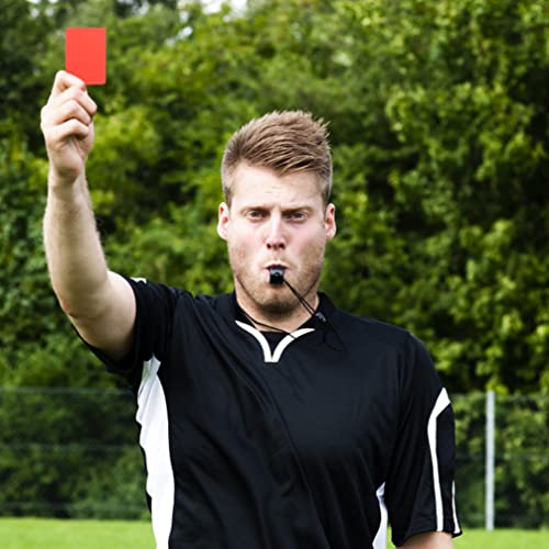 10 Pcs PVC Referee Cards Set - Red & Yellow Sports Game Cards