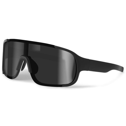Ofwin Polarized Cycling Sports Sunglasses for Men Women UV Protection Fishing Bike Running Wrap Around Sun Glasses Matte Black/Gray