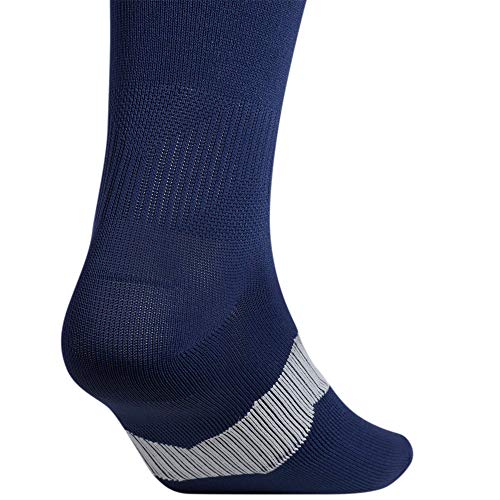 Compression Soccer Socks - Navy Blue/Clear Grey/White - Small