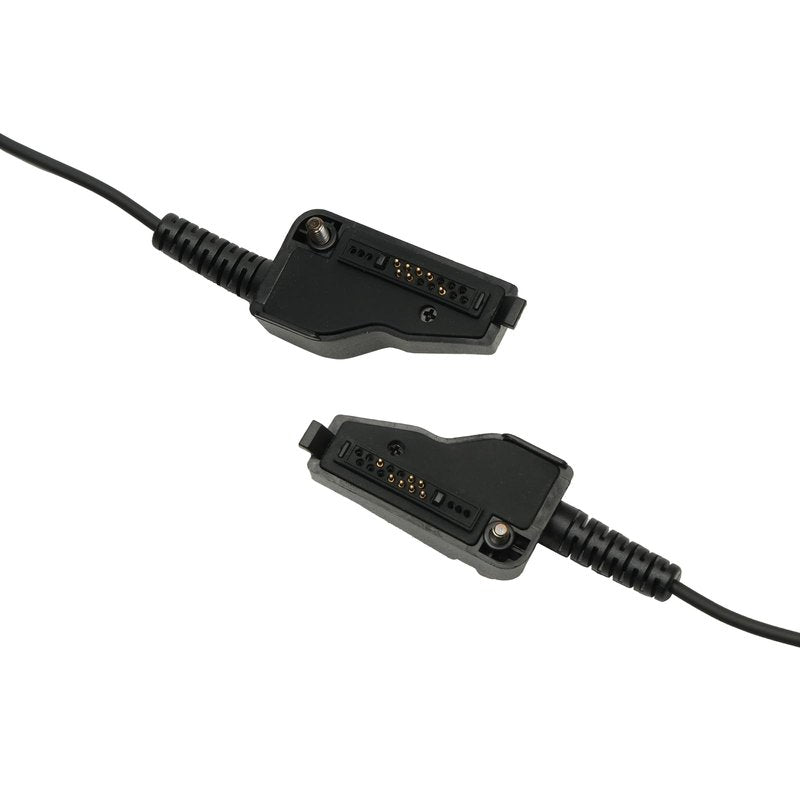 TDYU G Shape Earpiece with Mic PTT Compatible with Kenwood NX-200 NX-210 NX-300 NX-3200 NX-3300 NX-410 NX-411 NX-5200 NX-5300 NX-5400 TK-2180 TK-3180 Walkie Talkie Two Way Radio