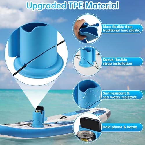 Paddle Board Cup Holder, 2-in-1 Drink & Phone SUP Accessories