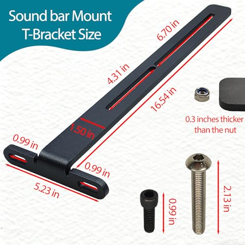 ZGTools Golf Cart Soundbar Mount T-Bracket for SE18, SE26, SEDS32