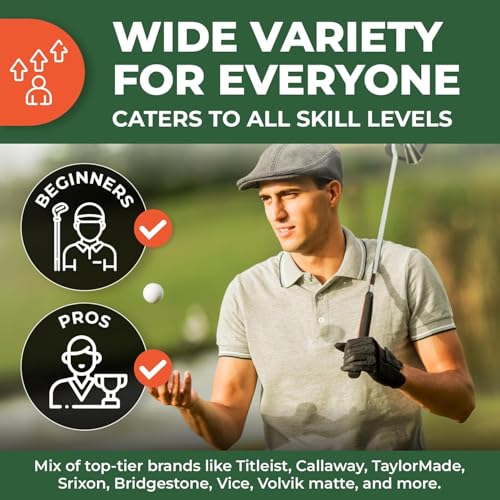 Golf Ball Monkey Recycled Golf Balls for Bridgestone White Mix 50 Pack - Model 3A/Good