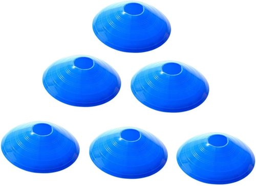 KESYOO Soccer Training Disc Cones - 16 Pcs Agility Markers in Red, Blue, Green, Yellow for Outdoor Sports Practice