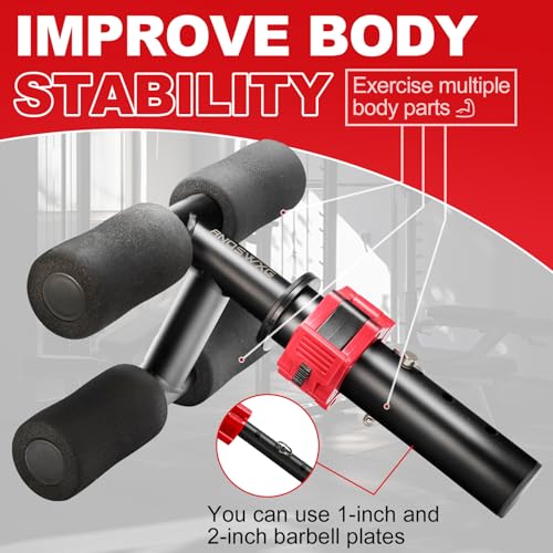Tib Bar for Tibialis Training - Strengthen Calves & Ankles - Black, 1" & 2"