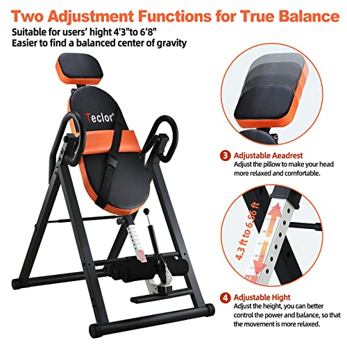 Inversion Table for Back Pain Relief - 350 lbs Capacity