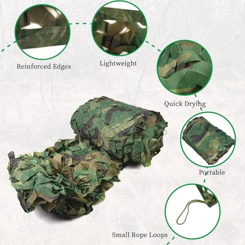 Sposuit Woodland Camouflage Netting 5ft x 50ft for Hunting & Decor